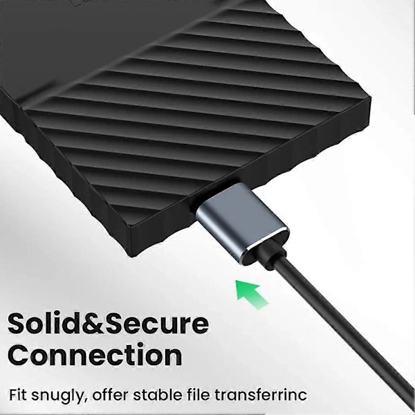 Type-C - Micro-USB 3.0 -kaapeli 5 Gbps 5A pikalatausjohto kiintolevylle Type-C - Micro-B liittimellä