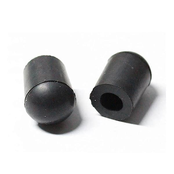 4 stk. sorte gummispids 10 mm diameter til kontrabas endepin