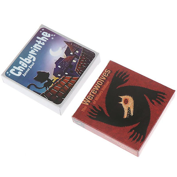 24 st Werewolf Cat brädspel kort engelsk version familjespel roliga spelkort pusselspel, sällskapsspel