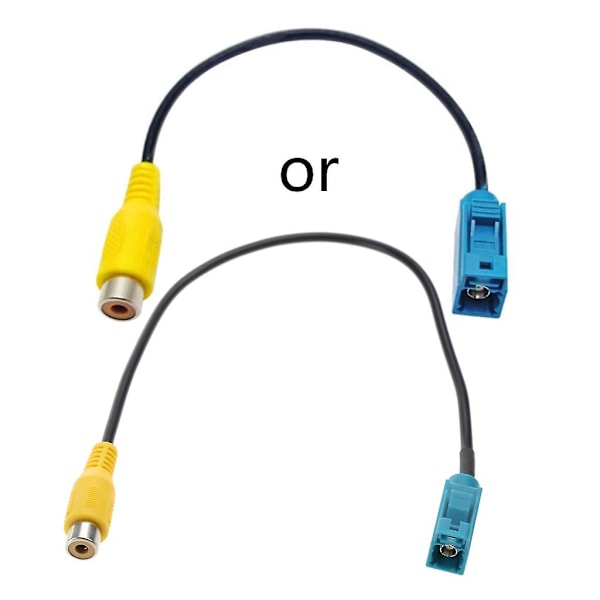 Uppgraderad Kabelvagns Backkamera Adapterkabel Fakra Hona till RCA Hona