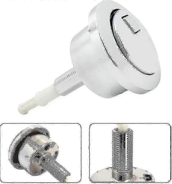 Geberit Typ 280 Dubbel Spolning Tryckknapp - ABS Krompläterad (274.006) - 1 Kg  (DPD)