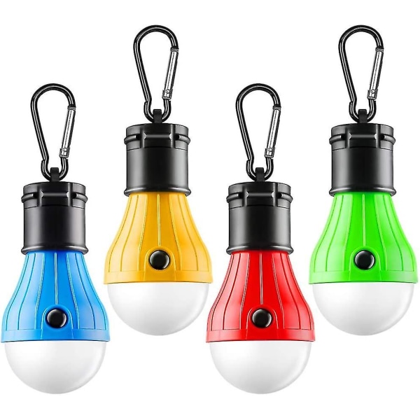 Tältlampa Bärbar Led Tältlampa 4 Pack Clip Hook