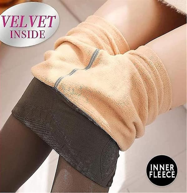Dam Extra Tjocka Vintervarma Tights Termiska Dubbelfodrade