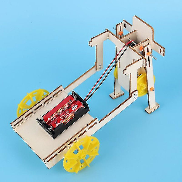 Barn Diy Montering 4-hjulig Elektrisk Robotbil Modell Fysik Vetenskapsexperiment Leksak Kaesi Pedagogiska leksaker intellektuell utveckling