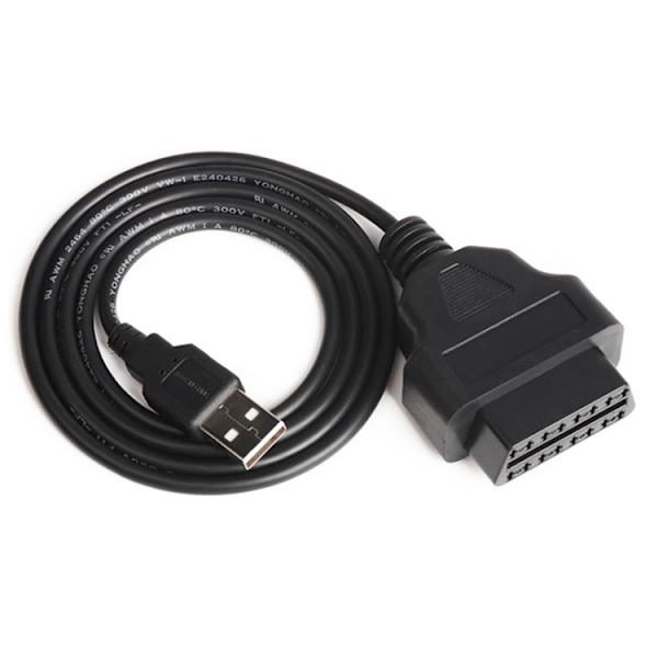 OBD2 hun til USB-kabel – 1 meter adapterkabel til diagnostik