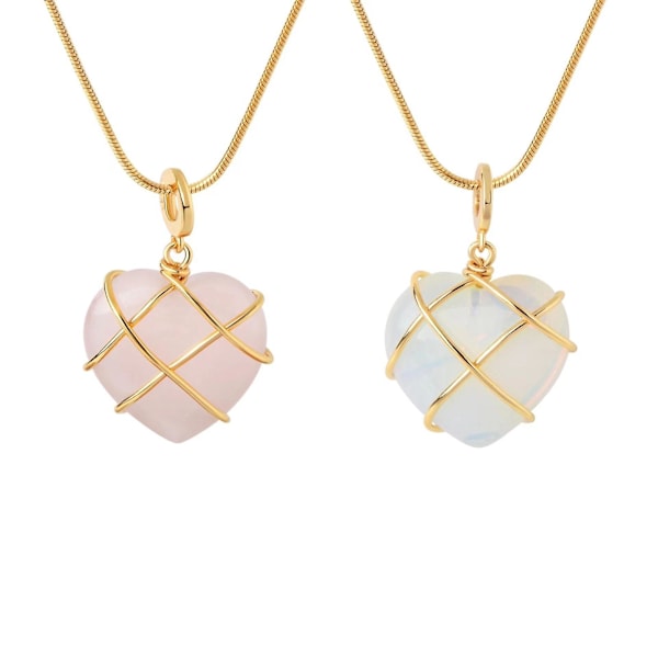 2x Diamond Castle Kaulakoru Syntymäkivikaulakoru Sydänriipus Korut Tytöille