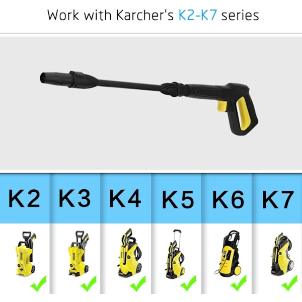 Høytrykksutløser vaskespraypistol for Karcher K2 K3 K4 K5 K6 K7 K?rc