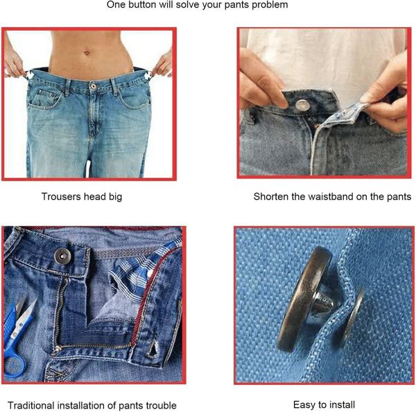 Jeansknapper 10-pak Model 1