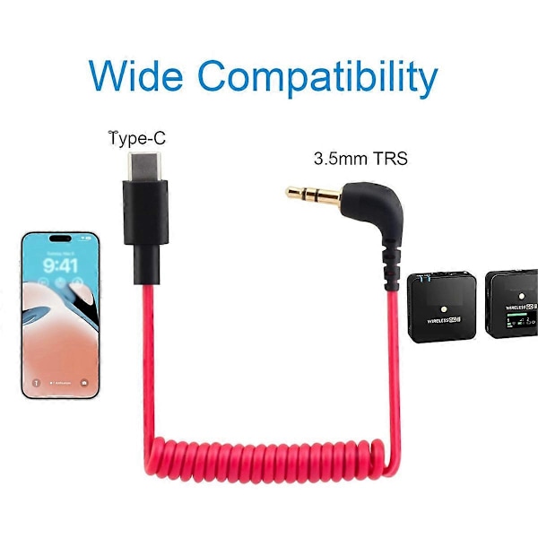 USB C - 3,5 mm kaapeli Wireless Go II:lle
