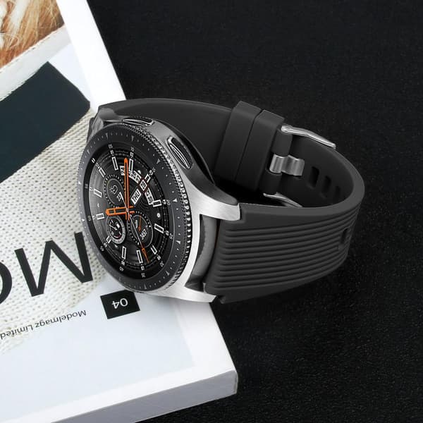 Samsung Galaxy Watch 46mm silikonrem svart L
