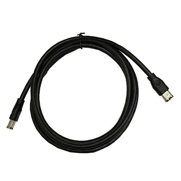 1,8 m Firewire-kaapeli Musta IEEE 1394 Firewire 400 - Firewire 400 kaapeli 6-nastainen uros - 6-nastainen uros kaapeli