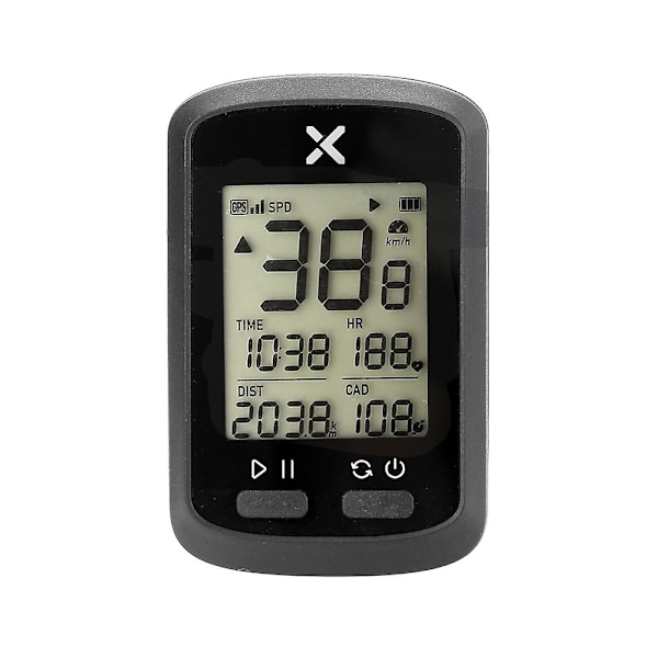 Cykelcomputer G+ Trådløs GPS Speedometer Vandtæt Racercykel MTB Cykler Baggrundslys Bt ANT+ med C