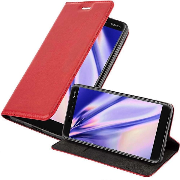 Nokia 6.1 Kotelo - Suojakotelo jalustatoiminnolla ja korttipaikalla