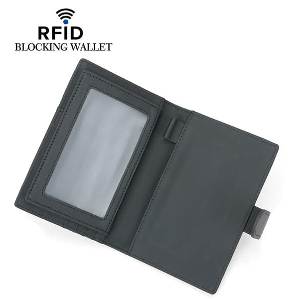 Ægte læder RFID pasmappe - Sikker rejsepung