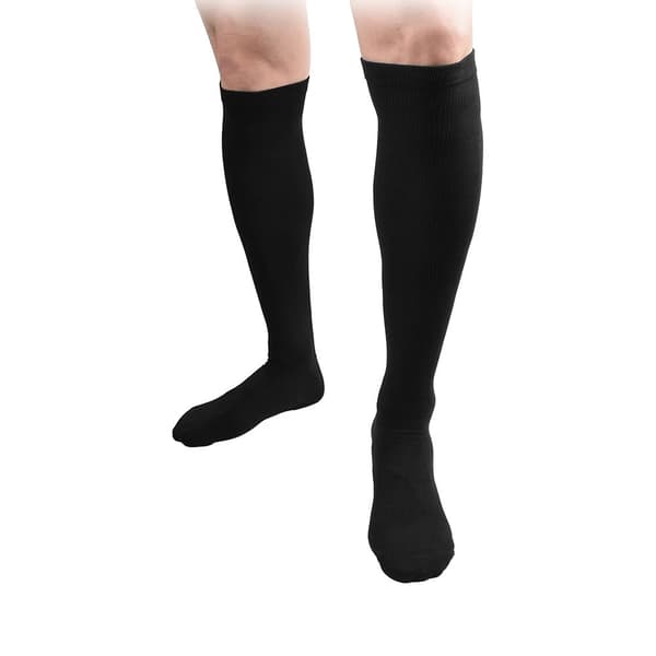 Nylon kompressionsstrømper størrelse L/XL - Sort