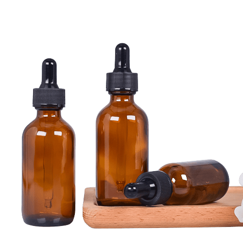 Påfyllbar dråpeflaske med pipette Brun 15 ml
