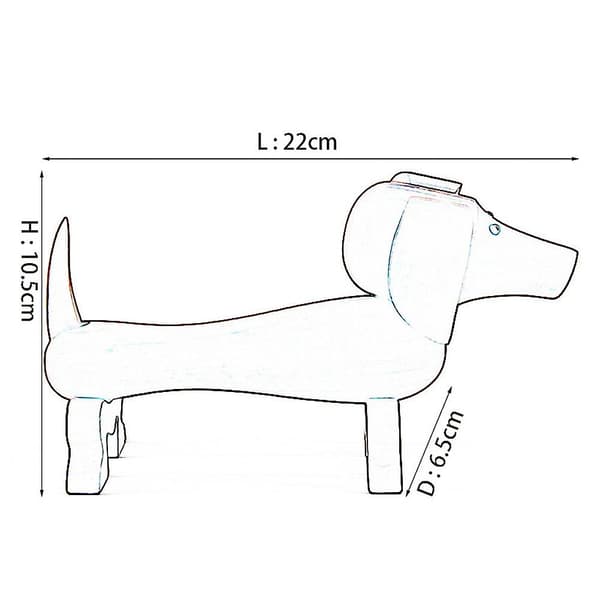 Valnøtt Pølse Hundefigur Tre Hjemme Bil Dekorasjon Bursdagsgave Pynt