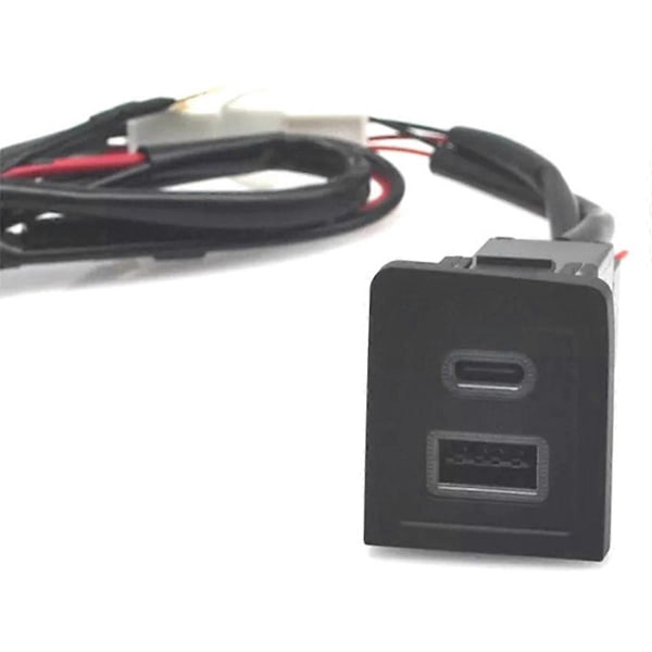 Bil USB Oplader PD Hurtig Opladning QC3.0 Telefon Opladningsadapter Udtag til T5 2003-2015
