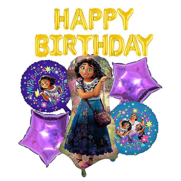 18pcs Encanto Birthday Party Supplies, Encanto Foil Balloons Party Favors-3