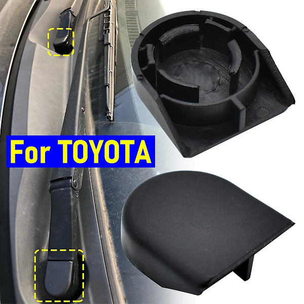 2x Vindrutetorkararm-Mutterkåpa Bultöverdrag För Toyota Corolla E150 E160 Verso Yaris Auris Oe# 8529213010 Biltillbehör