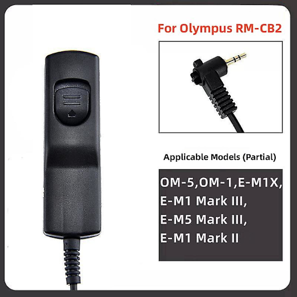 RM-CB2 Fjernutløserkabel for Olympus E-M1 Mark III, E-M5 Mark III