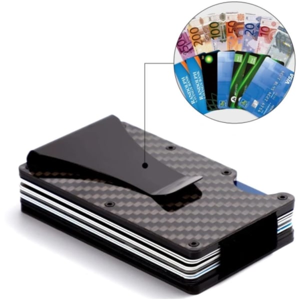 Carbon Fiber Card Holder RFID Sort One Size