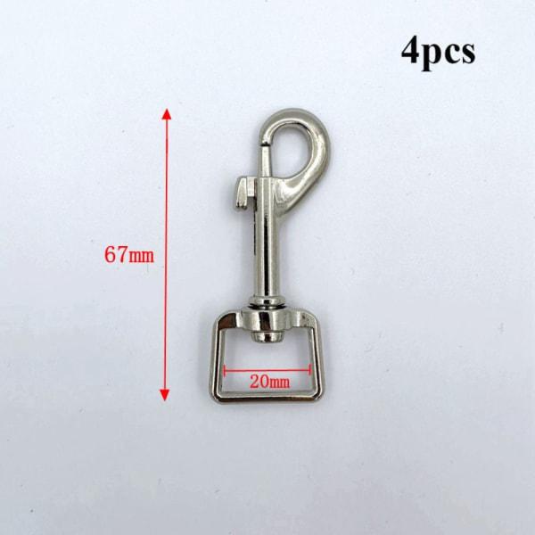4 stk. karabinkroker 67X20MM 67x20mm