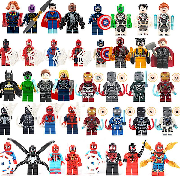 40PCS Avengers Minifigures Building Blocks Toys Action Figures Set