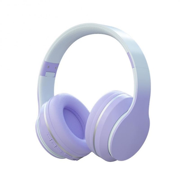 Dr56 Gradient Color Head-wear trådløst hodesett Dr56 Bluetooth 5.1 Gaming Hodetelefon Hifi Bass purple
