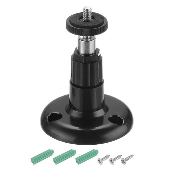 Väggfäste för säkerhetskamera 3,7 tum, 1 universellt justerbart takfäste i plast för batteri