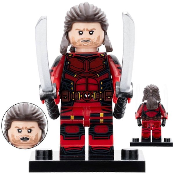 Deadpool X Wolverine Multiverse Variants Minifigurset 1 med Vapentillbehör