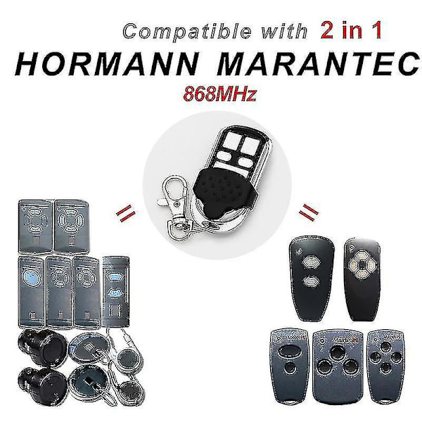 Hormann 868 Hs2 Hs4 Hse4 Hsm4 Hsm2 Marantec Garagedörröppnare Digital 302 Fjärrkontroll Klon Kompatibel