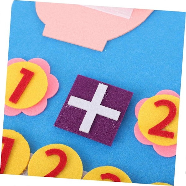 2 sæt Filt Fingerpuslespil Småbørnsgaver Småbørnsting Matematik Filtplade til Småbørn Førskoleartikler Addition og Subtraktion