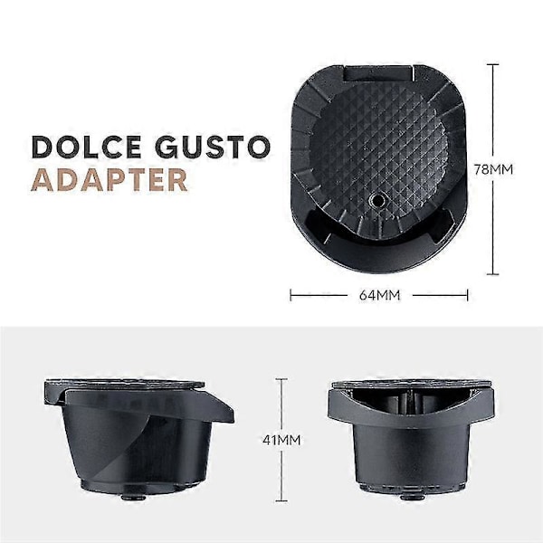 Kapsel Adapter för Nespresso Kapslar Konvertera Dolce Gusto Crema Gör för Dolce Gusto Kaffemaskin