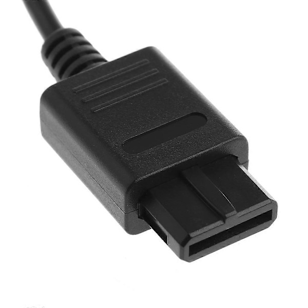 1,8 m RGB Audio Video AV A/V TV Scart Stik Kabel Til 64 N64 SNES til NGC NTSC Gamecube Spillekonsol Ledningstilbehør Sort