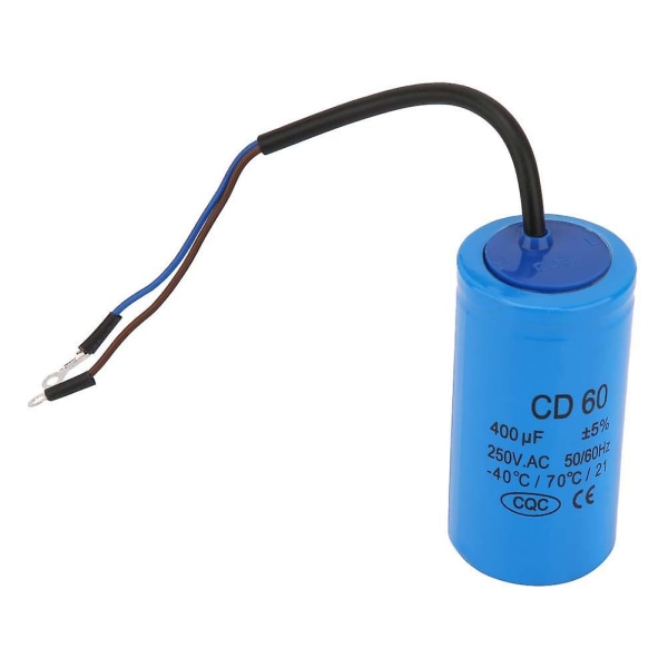 Cd60 Startkondensator med ledning 250v AC 400uf 50/60hz for motor luftkompressor LANG