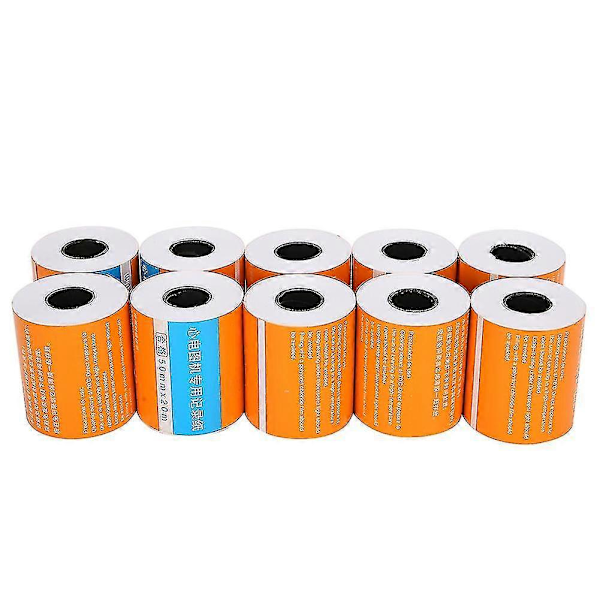 Elektrokardiograf Maskin Utskriftspapir - 10 stk Termisk Papir, 50mm x 20m