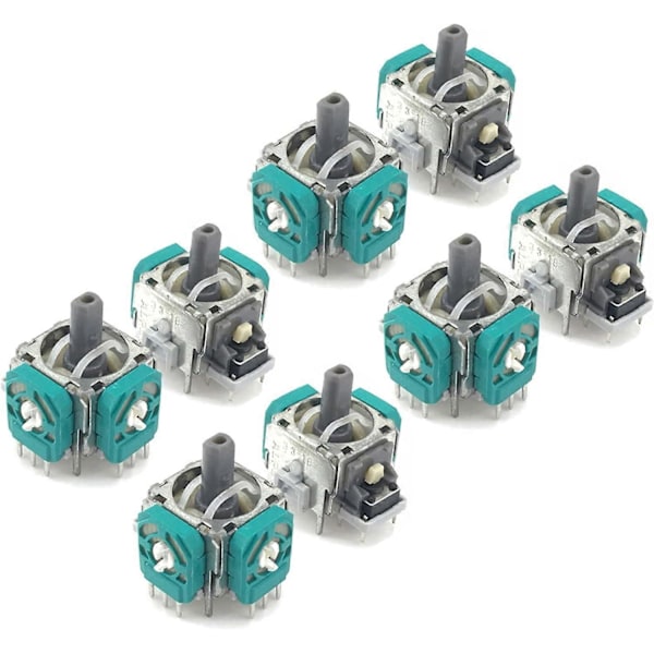 8 stk. 3D Analog Joystick Trådløse Tommelfingerpinde Sensor Udskiftning til Xbox One/Xbox Elite Controller Også til PS4 Controller