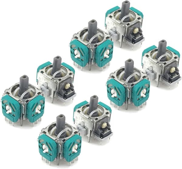 8 stk 3D Analog Joystick Trådløse Tommelpinner Sensorer Erstatning for Xbox One/Xbox Elite Controller Også for PS4 Controller