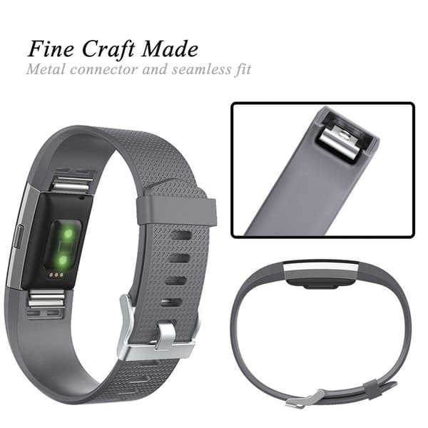 Fitbit Charge 2 ranneke L harmaa