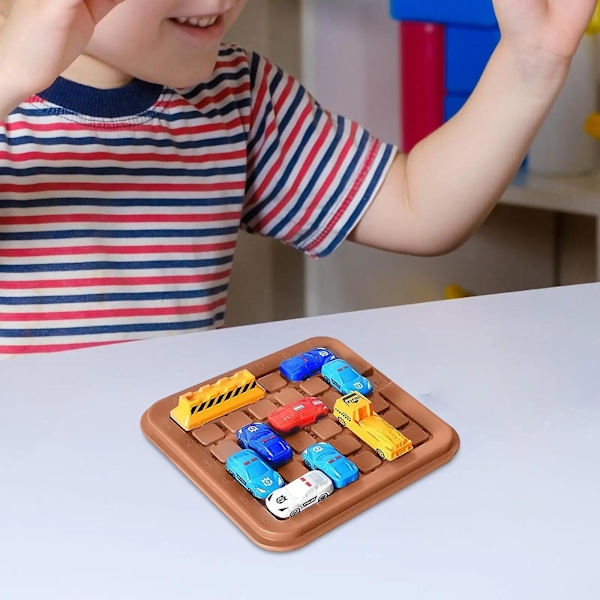 Klassiske puslespil til børn - Læringslegetøj - Brætspil - Skydespil - Flyt biler ud af lageret