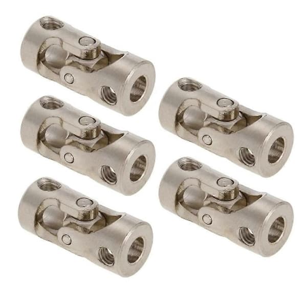 5 stk. Rustfritt Stål 5 til 6mm Full Metall Universalledd Cardan Koblinger for RC