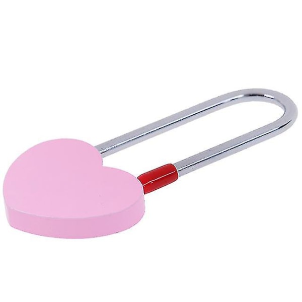 Gaveønske lås farve enkelt hjertelås sød mini elskede lås hængelås lille lås kreativ pink