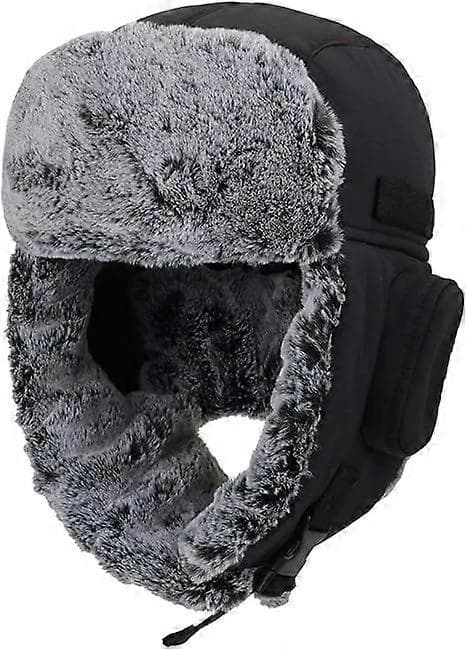 Varm Trapper Hat til Mænd Vinter Russiske Hatte Ushanka Jagthat