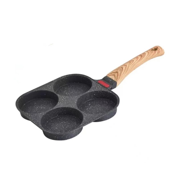 4-sits stekpanna, non-stick aluminium pannkaka omelett panna, perfekt för  frukost omelett hamburgare - svart 2188 | Fyndiq