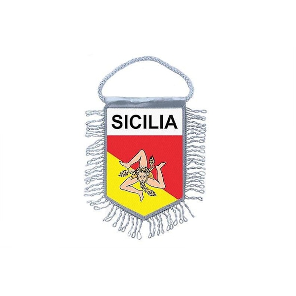 Flagga Mini Flagga Land Bil Dekoration Sicilien Siciliansk Sicilia