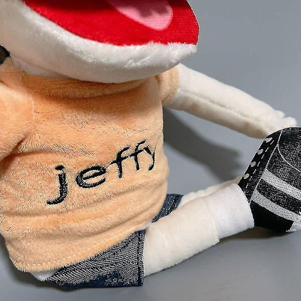 Jeffy Plyschleksak Cosplay Jeffy Hatt Handdocka Spel Stoppade Dockor Barnpresenter 38cm