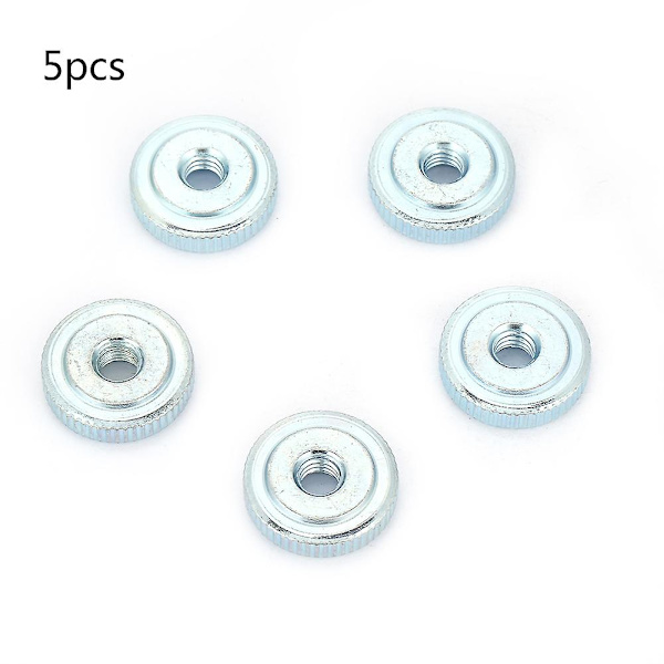 1/2/5/10kpl M3/m4/m5/m6/m8/m10 litteä knurled-mutteri hiiliteräs knurled litteä pää läpireikä käsin kiristysmutteri[m610kpl]