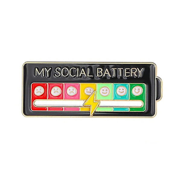 Mit Sociale Batteri - Broche - Sort