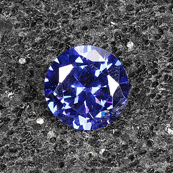 8,32ct AAAA+ Kvalitet Løs Ædelsten Uopvarmet Royal Blå Tanzanit 12mm Rund